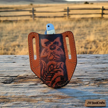 Load image into Gallery viewer, Dual-Blade Stag Slipjoint Folder knife Stag Horn Handle, Steel Bolster, Engraved Sheath