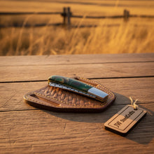 Load image into Gallery viewer, Rasp Steel Lockback Trapper Knife with Resin Handle