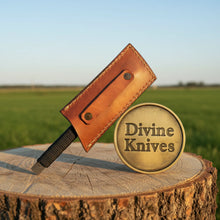 Load image into Gallery viewer, Compact Damascus Mini Cleaver with Cord-Wrapped Handle
