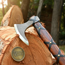 Load image into Gallery viewer, Hand-Forged Viking Axe — Ragnar Lothbrok Hatchet