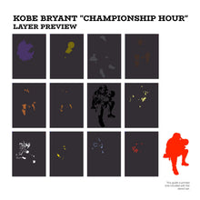 Load image into Gallery viewer, Kobe Bryant "Championship Hour" Layered Stencil Set