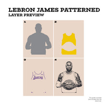 Load image into Gallery viewer, Lebron James "Patterned" Layered Stencil Set