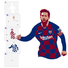 Load image into Gallery viewer, Lionel Messi 5 Layer Stencil Set