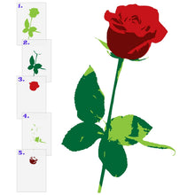 Load image into Gallery viewer, Rose 5 Layer Stencil Set