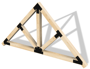 Structural Design Timber Truss Brackets for 8x8 Posts, 8" Timber Truss Bracket