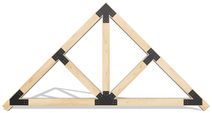 Structural Design Timber Truss Brackets for 8x8 Posts, 8" Timber Truss Bracket