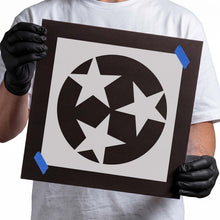 Load image into Gallery viewer, Tennessee State Flag Three Star Stencil