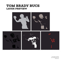 Load image into Gallery viewer, Tom Brady "Bucs" Layered Stencil Set