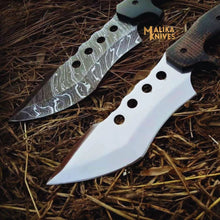 Load image into Gallery viewer, Tracker Bowie Knife G10 Handle Bushcraft Sheath