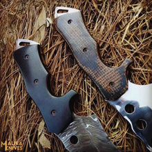 Load image into Gallery viewer, Tracker Bowie Knife G10 Handle Bushcraft Sheath
