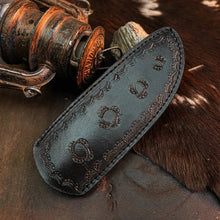Load image into Gallery viewer, 9.1" Handmade Damascus Hunting Knife – Full Tang Resin Handle