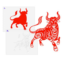 Load image into Gallery viewer, Year of the Ox 2 Layer Stencil Set