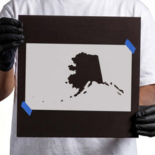 Load image into Gallery viewer, Alaska State Outline Stencil