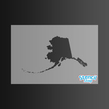 Load image into Gallery viewer, Alaska State Outline Stencil
