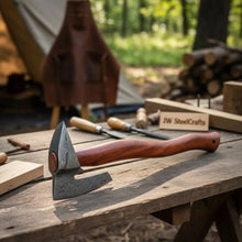 Load image into Gallery viewer, Single-Bit Angular Bearded Axe with Rear Notch