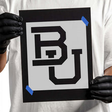 Load image into Gallery viewer, Baylor Bears BU Logo Stencil