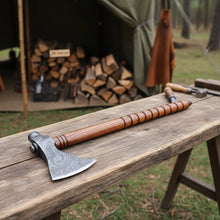 Load image into Gallery viewer, Beautiful handmade Damascus steel Smoking Axe "Unique Axe"Limited Edition