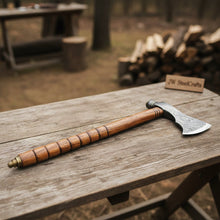 Load image into Gallery viewer, Beautiful handmade Damascus steel Smoking Axe "Unique Axe"Limited Edition