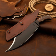 Load image into Gallery viewer, Hand-Forged High Carbon Steel Bowie Knife – 13-Inch Trailing Point