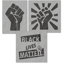 Load image into Gallery viewer, BLM Fist Stencil Set