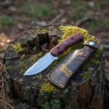 Load image into Gallery viewer, D2 Hunting Knife Blue Creek | Leather Sheath