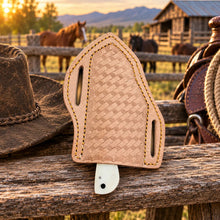 Load image into Gallery viewer, Boneclaw Rasp Steel Bone Handle Skinner Knife – Leather Sheath