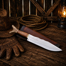 Load image into Gallery viewer, Bowie Knife Handmade | Frontier Inspired Antler Handle