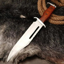 Load image into Gallery viewer, Rambo Bowie Knife D2 Steel Blade - Collectible