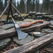 Load image into Gallery viewer, Custom Handmade 20" Damascus steel Best Bearded  Felling Hatchet Axe