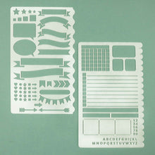 Load image into Gallery viewer, Bullet Journal Stencil Set