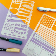 Load image into Gallery viewer, Bullet Journal Stencil Set