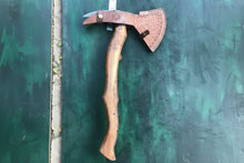 Load image into Gallery viewer, Camping Axe Damascus Steel 20 Inch Rosewood Handle with Leather Sheath