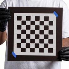 Load image into Gallery viewer, Checkerboard 10x10 Squares Stencil