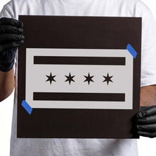 Load image into Gallery viewer, Chicago City Flag Stencil