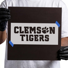 Load image into Gallery viewer, Clemson Tigers Text Stencil