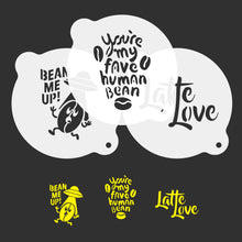 Load image into Gallery viewer, Punny Coffee Stencils