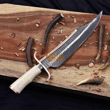Load image into Gallery viewer, Copper Damascus Alamo Musso Bowie Knife