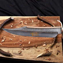 Load image into Gallery viewer, Copper Damascus Alamo Musso Bowie Knife