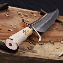 Load image into Gallery viewer, Copper Damascus Alamo Musso Bowie Knife