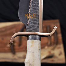 Load image into Gallery viewer, Copper Damascus Alamo Musso Bowie Knife