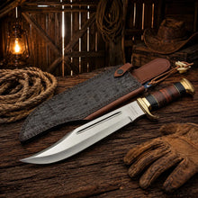 Load image into Gallery viewer, Crocodile Dundee Knife 440C Steel Bowie with Buffalo Horn