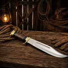 Load image into Gallery viewer, Crocodile Dundee Knife 440C Steel Bowie with Buffalo Horn