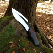 Load image into Gallery viewer, Bushcraft Knife – 5 mm Blade &amp; Red Micarta Handle