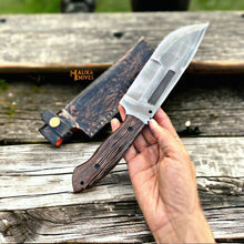 Load image into Gallery viewer, D2 Steel Bowie Knife | Wenge Wood Handle