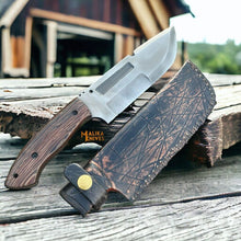 Load image into Gallery viewer, D2 Steel Bowie Knife | Wenge Wood Handle