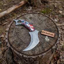 Load image into Gallery viewer, Custom Hand Forged Du Hoc Karambit Knife