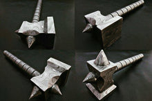 Load image into Gallery viewer, custom hand made Damascus steel hammer DK-0081