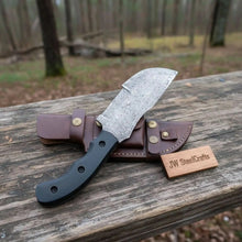 Load image into Gallery viewer, Custom Handmade - 12.Inches Beautiful Full Damascus Tracker knife
