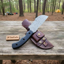 Load image into Gallery viewer, Custom Handmade - 12.Inches Beautiful Full Damascus Tracker knife