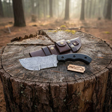 Load image into Gallery viewer, Custom Handmade - 12.Inches Beautiful Full Damascus Tracker knife MB-0081